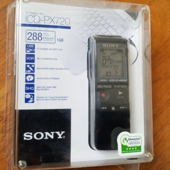 Sony ICD-PX720 Digital Handheld Portable Voice Recorder - Picture 1 of 3